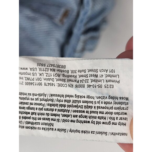 PRIMARK Toddler Girls SZ 4-5 Embroidered Denim Jeans Country Western Light Wash - Picture 11 of 12